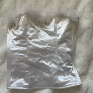 Vintage silk La Vie En Rose corset